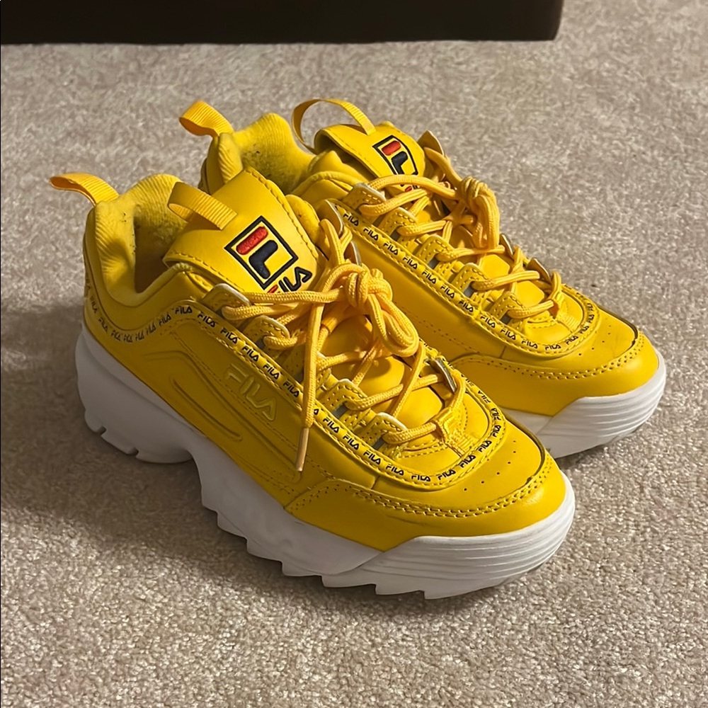 Fila Disruptor Chunky Yellow Sneakers